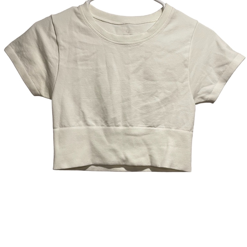 Aerie offline White stretchy crop top